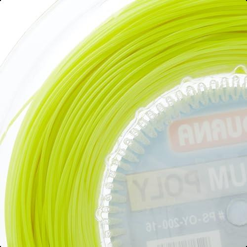 Cuerda De Tenis Tourna Premium Poly, Resistente Y Amarilla