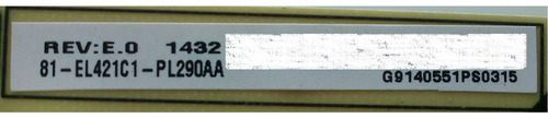 Fuente Tcl 81-el421c1-pl290aa 40-el4310-pwe1xg 48fs4610r (Usado)
