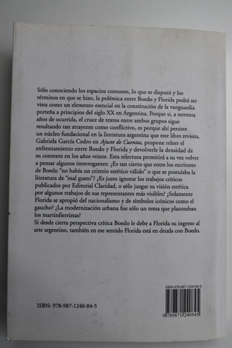 Ajuste De Cuentas: Boedo Y Florida Entre La Vanguardia C142 (Usado)