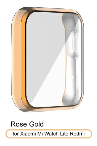 Carcasa De Tpu Para Xiaomi Mi Watch Lite Redmi - Rose Gold