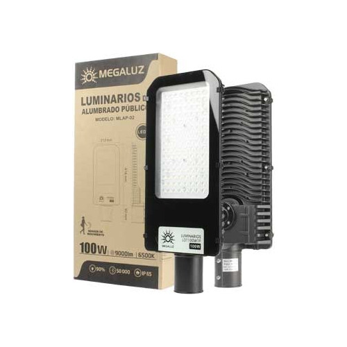 9 Lamparas Led Sub Urbanas Exterior Ip65 Fotocelda 100w 