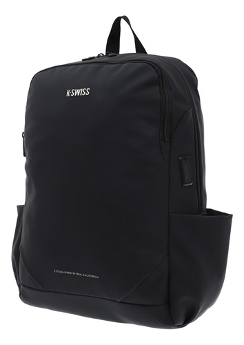 Mochila Casual K-swiss Narvan Negro Liso