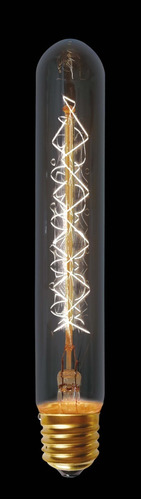 Lâmpada Carbono Filamento Retrô T30/185 40w Âmbar Blumenox Cor da luz Branco-quente 220V