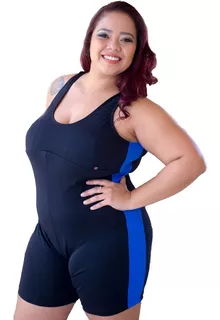 Maiô Hidroginástica Tamanhos Grandes Plus Size +touca 005