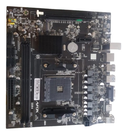 Placa Mãe Afox Amd B450 - Nova (com Defeito) Preto (Usado)