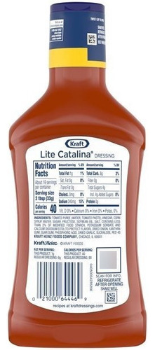 Kraft Aderezo Catalina Classico Lite 475ml