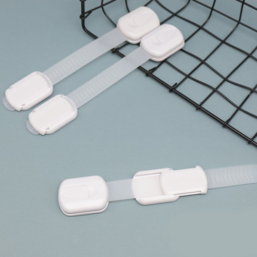 Pack 8 Seguros Ajustables Y Flexibles Para Niños Y Bebés - Seguridad En Cajones, Muebles, Refrigerador, Wc - Seguridad Traba Puertas - Protección Multipropósito Bebés - Myg Hogar
