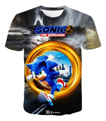 Ads Camiseta Con Estampado 3d De Super Sonic For Niños