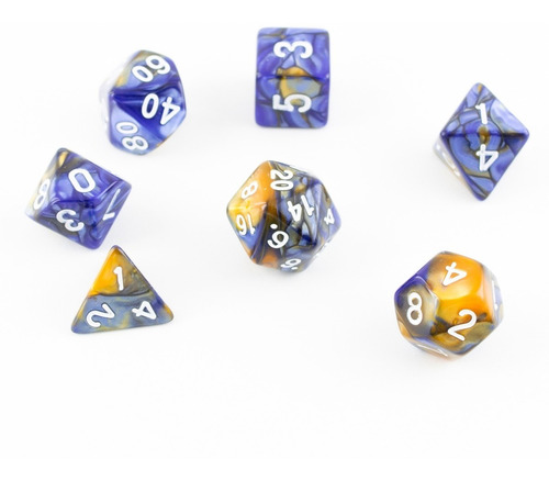 Imagen 2 de 2 de Set De 7 Dados Para Rol - Holy Staff