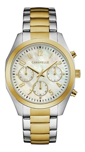 Reloj Caravelle Para Dama 36 Mm Cronógrafo 45l169 Original