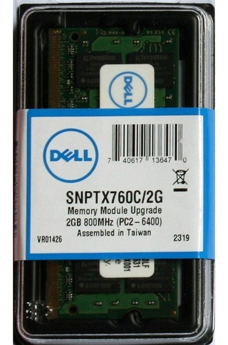 2gb Sodimm Notebbok Ddr2 800mhz Snptx760c/2g Original Dell