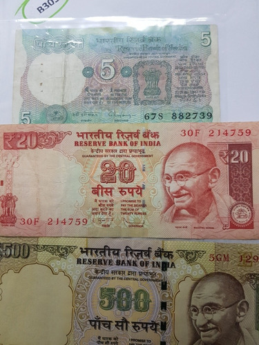 Billetes Antiguos Colección  India