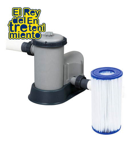 Imagen 4 de 9 de Piscina Bestway Estructural 23062 L 549x122cm + Bomba El Rey