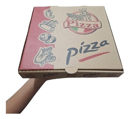 Cajas De Pizzas 25×25 33×33 40×40.  Presentación En 2 Colore