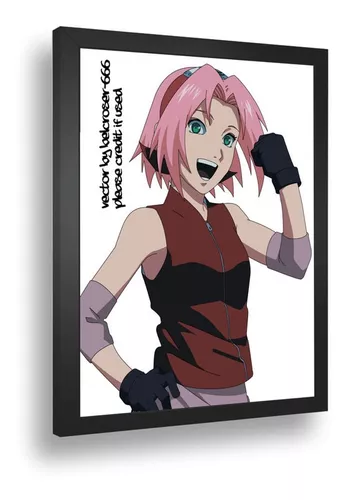 Quadro Decorativ Poste Sakura Haruso Classico Naruto Retro