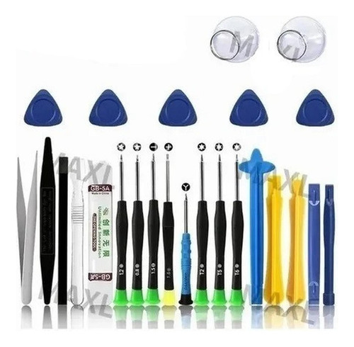 Kit Herramientas 24 En1 Reparación Smartphones + Alfombra