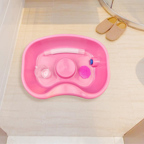Cuenco Para Limpieza Del Cabello, Lavabo Para Champú Rosa