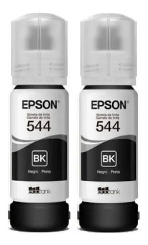 Kit De 2 Tintas Epson T544 Negra Original