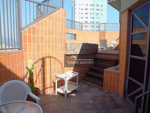 Imagem 3 de 21 de Cobertura À Venda, 530 M² Por R$ 3.000.000,00 - Aparecida - Santos/sp - Co0059