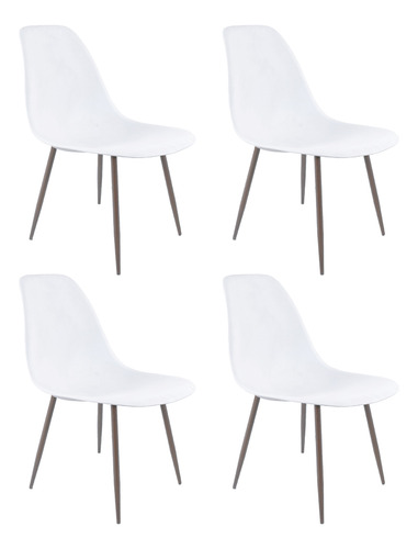 Silla Living Comedor Set X4 Eames Tulip Moderno Niviko