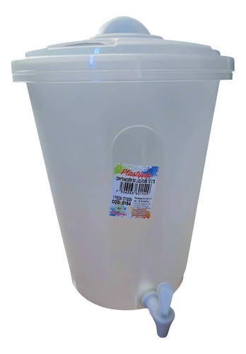 Set 5pz Dispensador/contenedor De Bebidas 12 L Con Llave Transparente