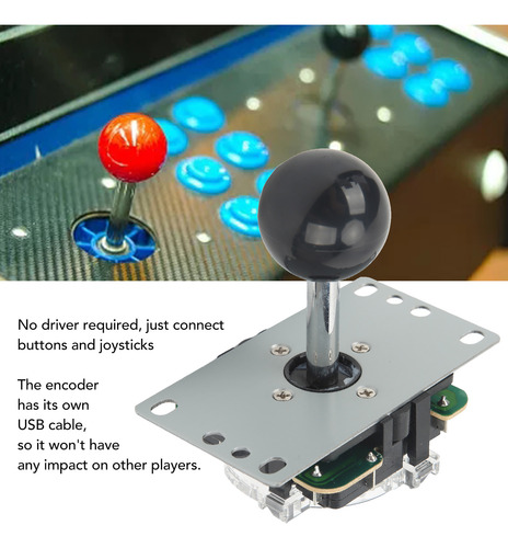 Controlador Usb Diy Joystick Computer Rocker Oval Ball