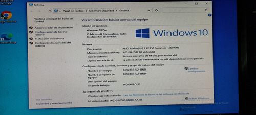 Cpu Amd Funcionando (Usado)