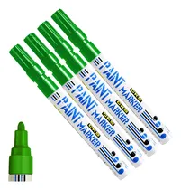 Comprar Caneta Paint Marker Marcador Industrial Permanente Branco C4 Cor Verde