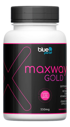 2 Unidades Maxway Gold Com 120 Cápsulas Blue Planet Sabor Sem Sabor