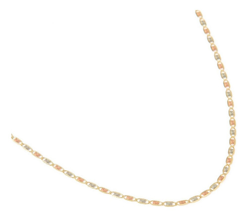 Cadena Valentina Estrella Tritono 2.5mm 45cm Oro Solido 10k Color Dorado