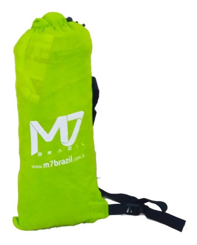 Sofá Inflável M7 Brazil Verde Saco De Dormir Camping Praia