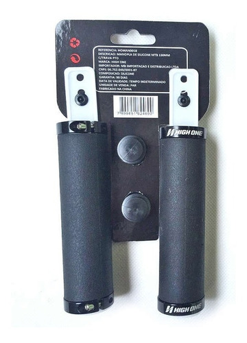 Manopla Punho Bike Mtb High One Silicone C/ Trava - Preto