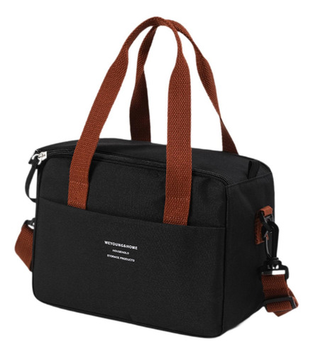 Bolsa Térmica Aislante Para Almuerzo, Bolsa De Mano Negro