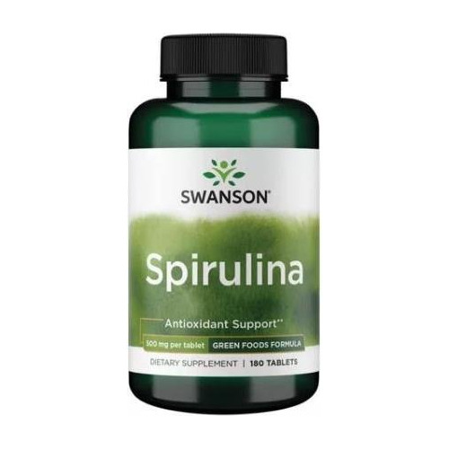 Ss  Espirulina Certificada Orgánica 500mg 180tab.