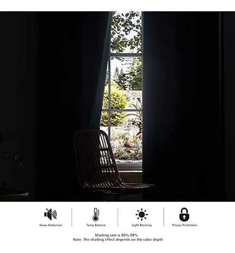 Toava Deco Cortinas Navideñas, Cortinas Verdes De 84 De 2 La