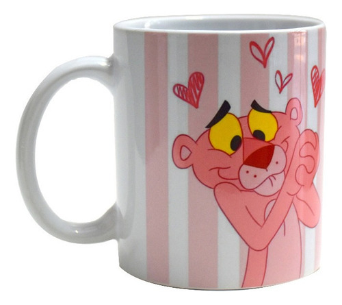 Taza De Ceramica, Pantera Rosa, 11oz, Nueva