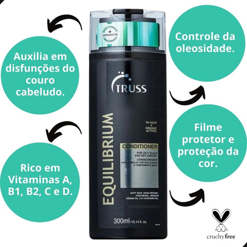 Shampoo+condicionador Truss Equilibrium Original Nota Fiscal