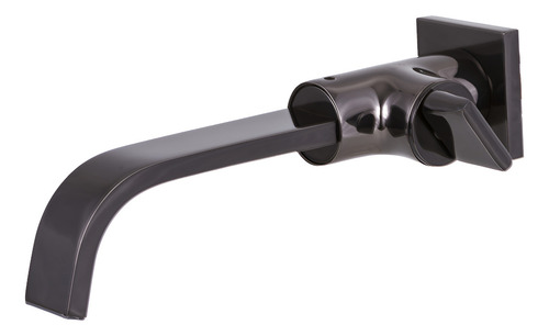 Torneira Para Lavatório Parede Preto Onix 1/4 De Volta