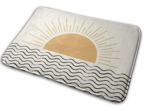 Alfombra Baño Sunrise_ocean Antideslizante Absorbente Super