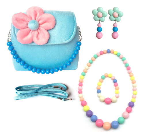 Little Girl Bag Beauty Set Bolso De Felpa + Pendientes ...