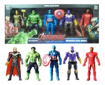 Comprar Set X5 Muñecos Avengers Articulados C\u002Faccesorios Caja