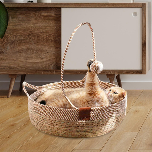 Cesta De Gato Cerina De Verano Casa De Mascotas Suaves M