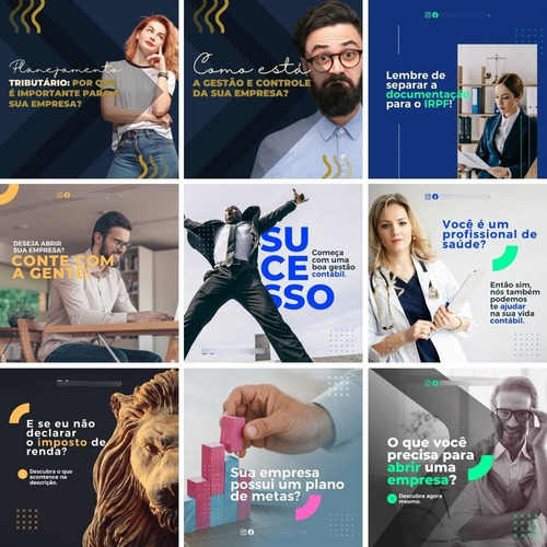 240 Artes Para Contador: Templates 100% Editáveis Com Canva