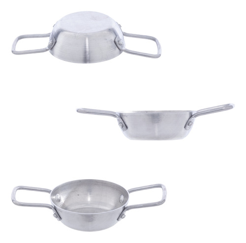 Kit 5 Mini Panelinhas No 08 Para Canapés Individuais Cinza