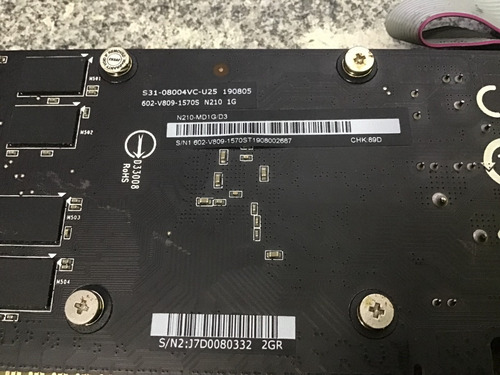 Tarjeta De Video Msi Nvidia 200 Series 210 N210-md1g/d3 1gb (Usado)