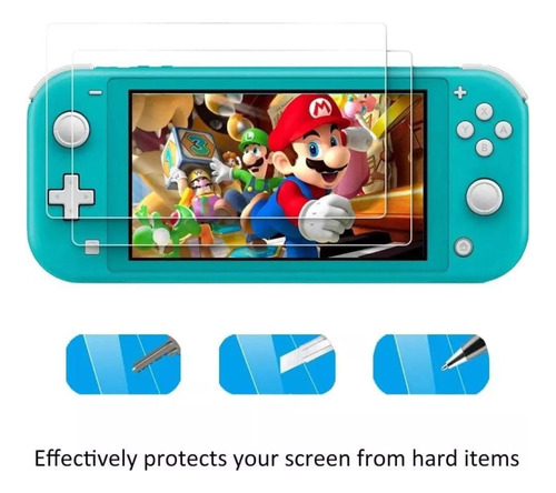 2 Micas De Cristal Templado 9h Para Nintendo Switch Lite