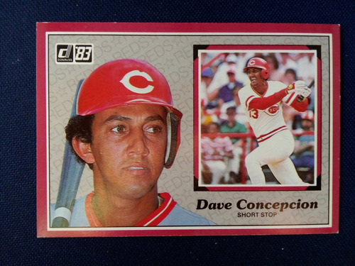 Postal De David Concepcion  Donruss 1983 47 