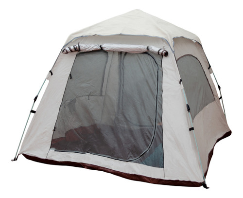 Carpa Autoarmable Para 6 Personas Dakota Automática 240x240x154cm Color Beige