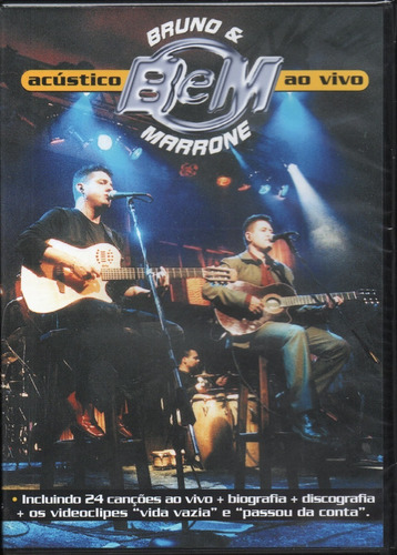 Dvd Bruno E Marrone - Acústico - Ao Vivo - Novo