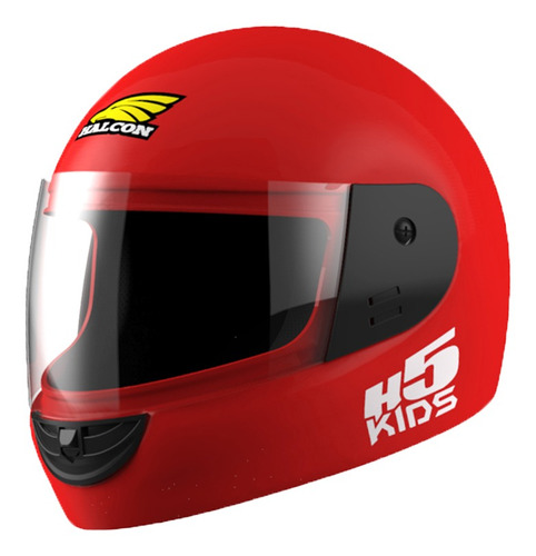 Casco Moto Niño Halcon  H5 Kids Integral Rojo Tienda Oficial